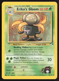 Pokemon TCG | Erika's Gloom 45/132 | Uncommon | Gym Heroes | Lightly Played - Image 2