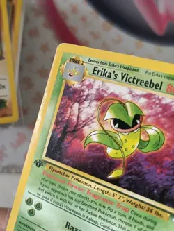 Erika's Victreebel Gym Heroes 1st Edition 26/132 - Heavy Played Pokemon Card - Image 3