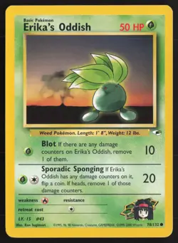 Pokemon TCG | Erika's Oddish 78/132 | Common | Gym Heroes | Lightly Played - Image 2