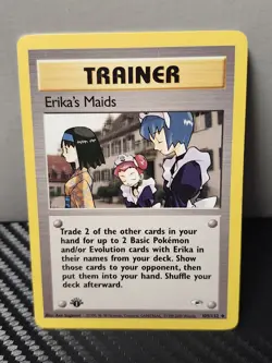 Pokemon Tcg Card - Erika's Maids Gym Heroes 1st Edition 109/132 Vintage - Image 1