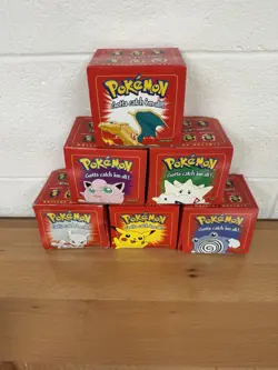 1999 Burger King POKEMON 23k Gold Cards Complete SEALED Set Of 6 Red Series - Image 2