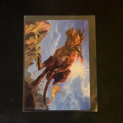 Red XIII, Proud Warrior Art Card (Gold-Stamped Signature) Art Series: FF Regular - Image 2
