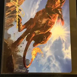 Red XIII, Proud Warrior Art Card (Gold-Stamped Signature) Art Series: FF Regular - Image 4