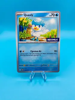 Pokemon 2024 Scarlet & Violet Indomilk Quaxly Indonesia Promo Card 194/SV-P - Image 1