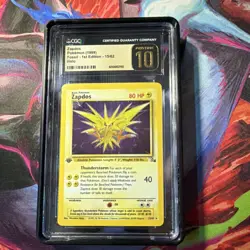 Pokemon Zapdos 1st Edition Fossil 15/62 Holo CGC Pristine 10 Pokemon Card - Image 1