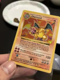 Pokemon TCG Charizard Base Set Holo Shadowless Rare Card 4/102 - Image 4