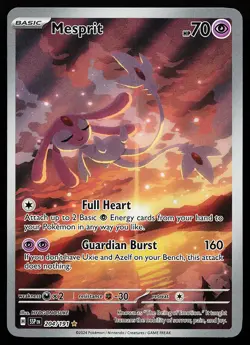 Mesprit 204/191 Holo Illustration Rare Surging Sparks Pokemon Card - Image 1
