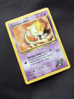 Sabrina’s Abra 91/132 | Gym Heroes | Non Holo Pokemon Card MP - Image 3