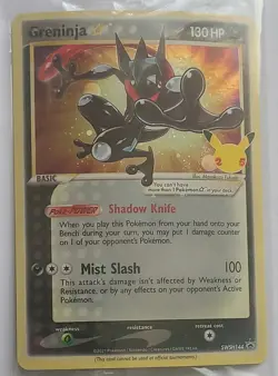 Pokemon Greninja Star Promo Holo SWSH144 Sword & Shield Promo Card - Image 1