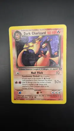 Dark Charizard 4/82 - MP - Team Rocket - Holo Rare Vintage Pokemon Card - WoTC - Image 2