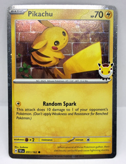 2026 Pokemon Pikachu Stamped Pokemon Day 30th Anniversary Promo Card 051/162 - Image 1