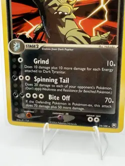 Pokemon Dark Tyranitar 120 HP Rare Card Team Rocket Returns 19/109 English - Image 2