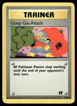 Pokemon Cards Goop Gas Attack 78/82 UNLIMITED Team Rocket WOTC Common NM - Image 1