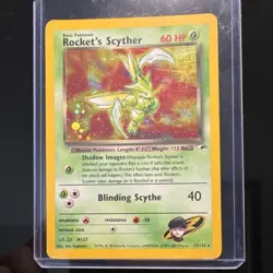 Rocket's Scyther 13/132 Gym Heroes Holo Rare 60 HP Pokemon TCG Wizards - Image 1