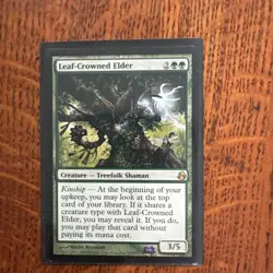 MTG Leaf-Crowned Elder Morningtide 128/150 Regular Rare - Image 1