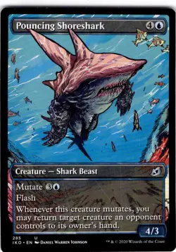 MTG Pouncing Shoreshark (Showcase) Ikoria: Lair of Behemoths Uncommon #285 - Image 1