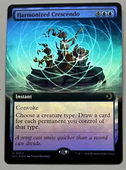 MTG Lorwyn Eclipsed Harmonized Crescendo Instant RARE FOIL #0357 - Image 1