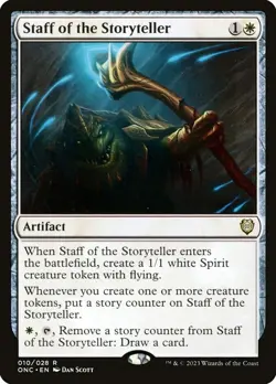 MTG Staff of the Storyteller ** Phyrexia: All Will Be One Commander ** English - Image 1