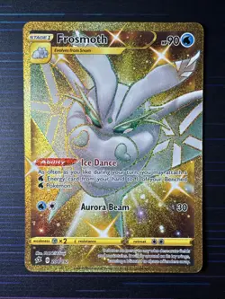 Pokemon TCG Frosmoth 204/192 Rebel Clash Gold Secret Rare Pokemon Card - NM - Image 1