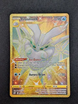 Pokemon TCG Frosmoth 204/192 Rebel Clash Gold Secret Rare Pokemon Card - NM - Image 1