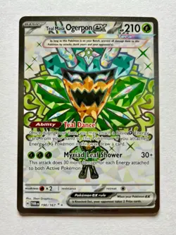 Teal Mask Ogerpon ex 190/167 Ultra Rare SV06: Twilight Masquerade Pokemon TCG NM - Image 1