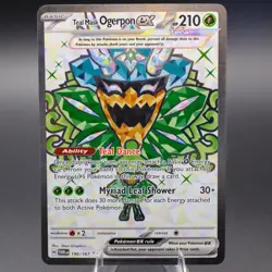Teal Mask Ogerpon ex 190/167 Ultra Rare SV06: Twilight Masquerade Pokemon TCG N - Image 1