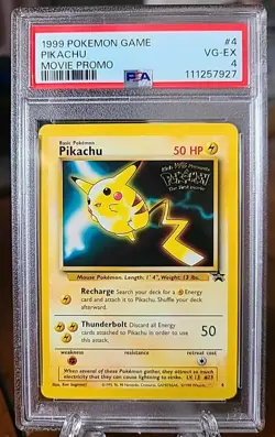 1999 Pikachu Movie Promo Trading Card PSA#4 04/53 Black Star Promo Pokemon - Image 1