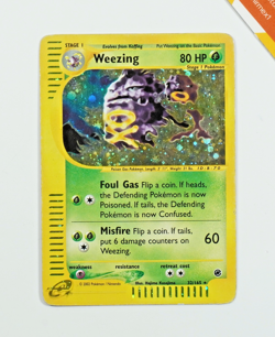 Pokemon Weezing 32/165 Expedition Base Set English Holo - Image 1