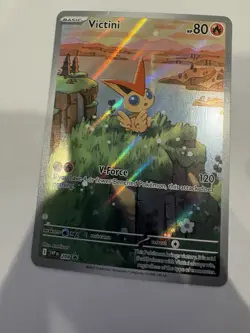 Pokemon TCG Victini Black Star Promo SVP 208 Full Art Illustration - Image 1