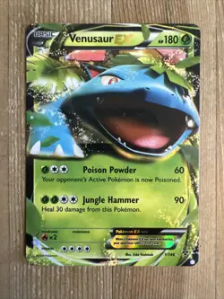 Pokemon TCG Venusaur-EX XY 1/146 Holo Holo Rare EX LP/MP - Image 1