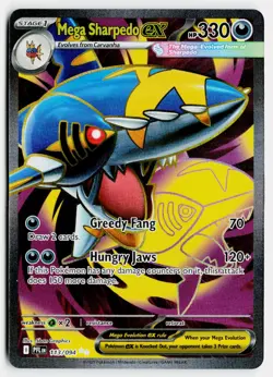 Mega Sharpedo ex 113/094 Phantasmal Flames - Pokemon TCG - Image 1