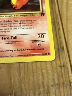 POKEMON CHARMANDER TEAM ROCKET 1ST Edition #50/82 - Image 4