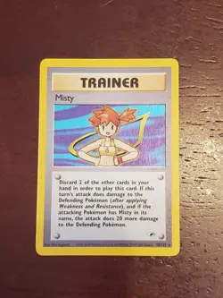 Pokemon TCG Trainer Misty 018/132 Gym Heroes Holo (Excellent/Lightly Played) - Image 2