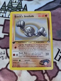 Brock's Geodude 066/132 Gym Heroes Regular Pokemon Tcg - Image 1