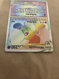 2022 Pokemon Tcg Brilliant Stars Whimsicott Vstar Rainbow Rare 175/172 Unova SP - Image 4