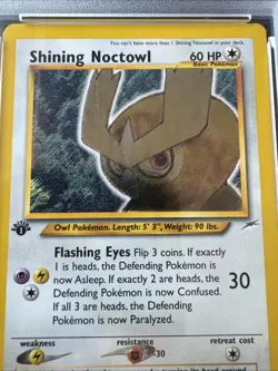 2002 POKEMON NEO DESTINY 1ST ED #110 SHINING NOCTOWL PSA 7 - Image 4