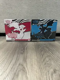 Pokemon Black Bolt and White Flare Elite Trainer Box ETB Set of 2 FACTORY SEALED - Image 1
