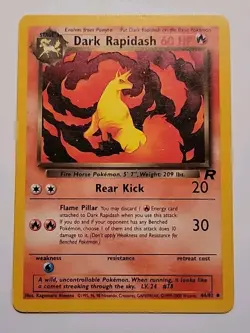 Pokemon TCG Dark Rapidash 44/82 Team Rocket Regular - Image 1