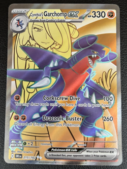 Cynthia's Garchomp ex 215/182 Destined Rivals Ultra Rare Pokemon TCG - NM! - Image 1