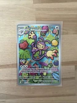 Ambipom 107/094 Illustration Rare Phantasmal Flames Pokemon Near Mint - Image 1