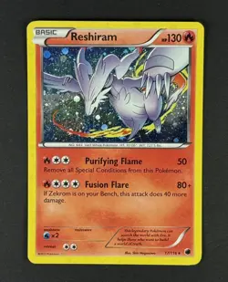 Reshiram 17/116 Plasma Freeze Pokemon Holo Rare - LP - Image 1