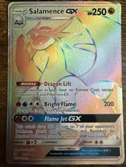 Pokemon Salamence GX Full Art Secret Rare Holo 73/70 Dragon Majesty TCG - Image 1