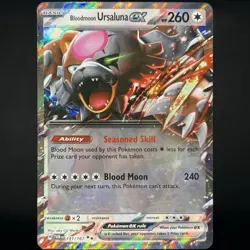 Pokemon TCG Twilight Masquerade Bloodmoon Ursaluna EX Double Rare 141/167 NM - Image 1
