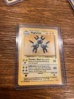 Pokemon Card Magneton Base Set 2 Holo Rare 9/130 Near Mint - Image 1