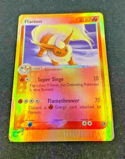 Flareon - 5/100 EX Sandstorm (Pokemon) Reverse Holo Rare - Image 1