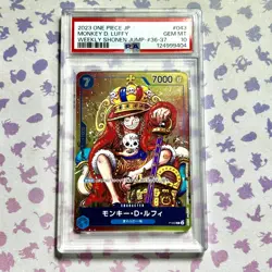 Monkey D Luffy P-043 PSA 10 Weekly Shonen Jump Promo One Piece Card UK SELLER - Image 1