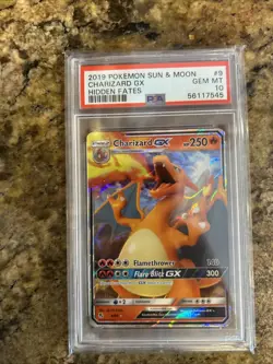 Pokemon TCG Sun & Moon Charizard GX #9 Hidden Fates 2019 PSA 10 Gem Mint - Image 2