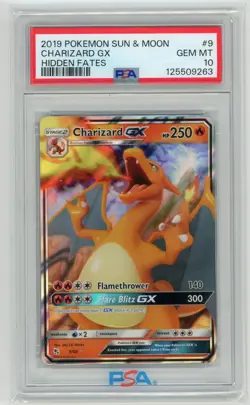 Pokemon TCG - Charizard GX 9/68 - Hidden Fates - PSA 10 - Image 1
