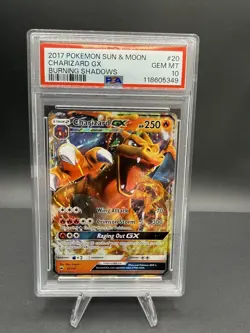 Pokemon TCG Charizard GX Burning Shadows 20/147 PSA 10 - Image 1