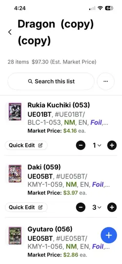 Demon Slayer, Bleach, HxH SR Union Arena Lot TCGplayer List In Pics ($97 Market) - Image 5